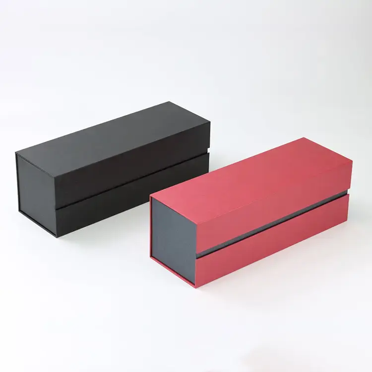 Customized Magnetic Red Wine Packaging Boxes 1