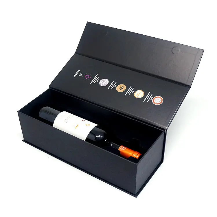 Foldable Magnetic Single Wine Box 1