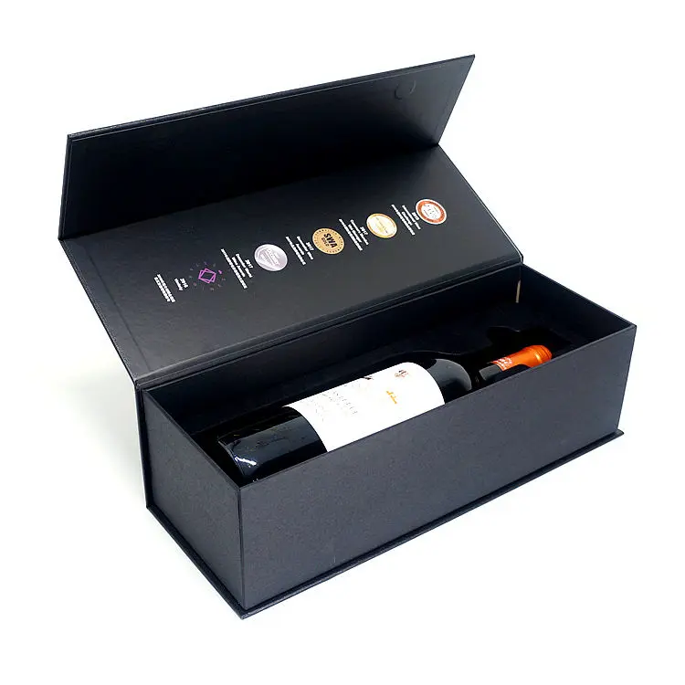Foldable Magnetic Single Wine Box 5