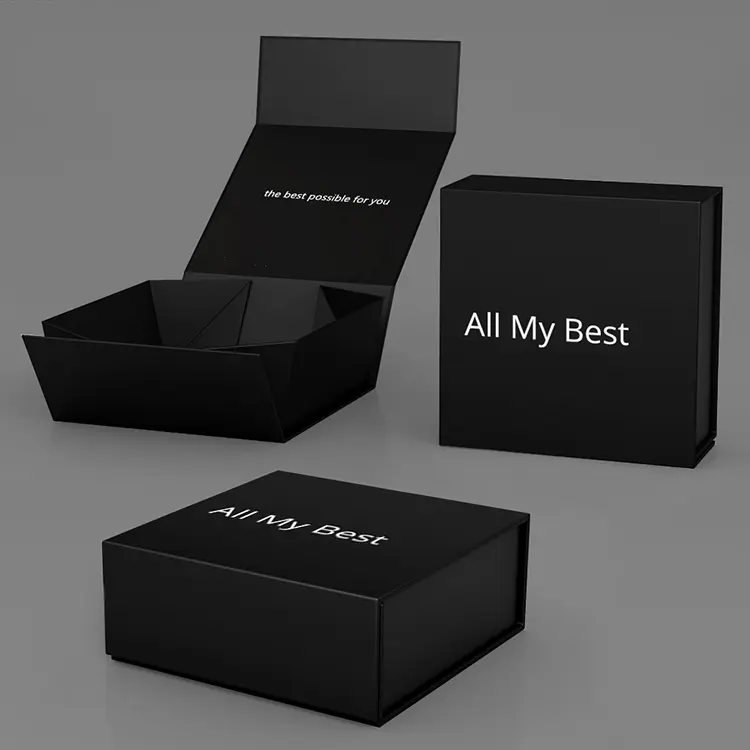 Magnetic Gold Black Gift Box 6