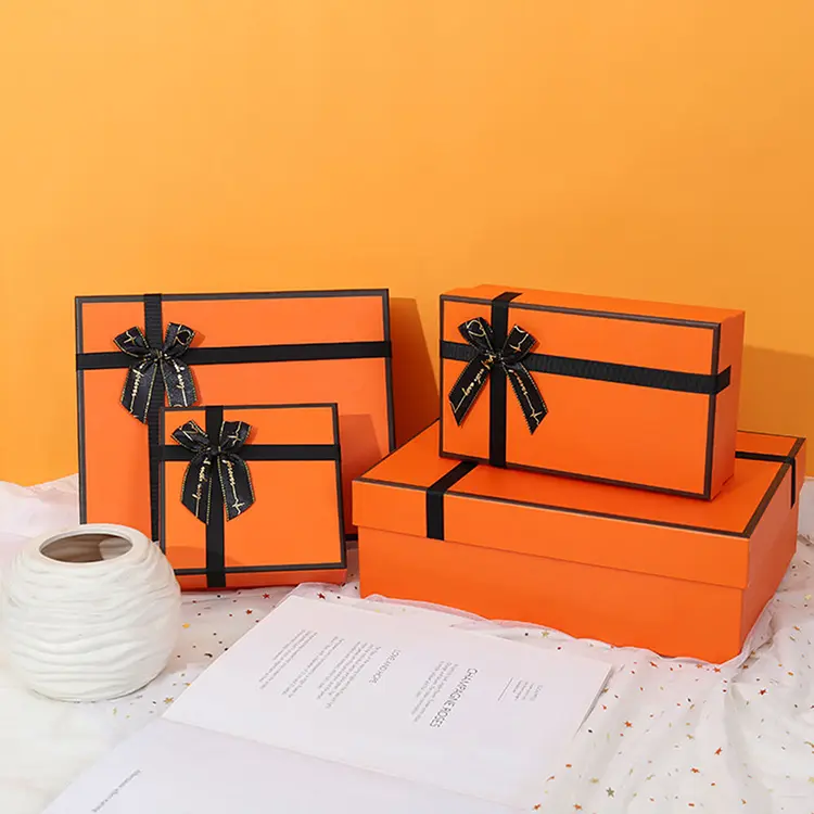 Orange Rigid Gift Box 4