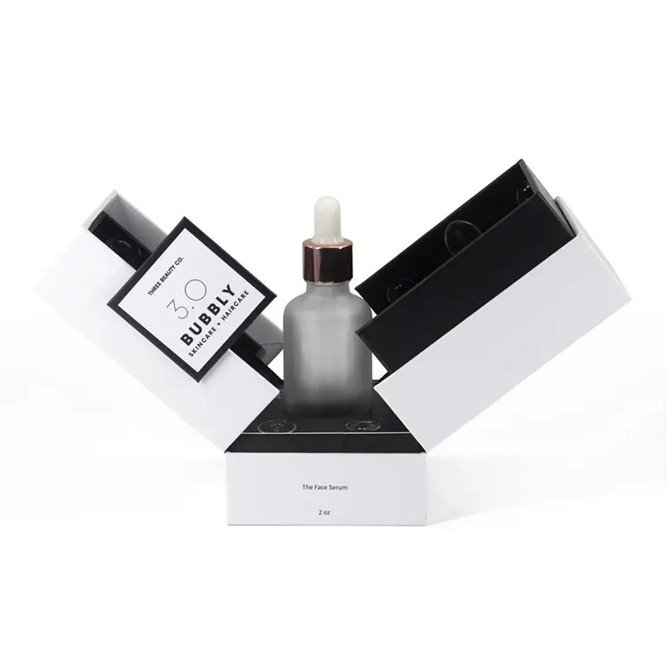 White Packaging Box Double Door Perfume Gift Box With Logo 1