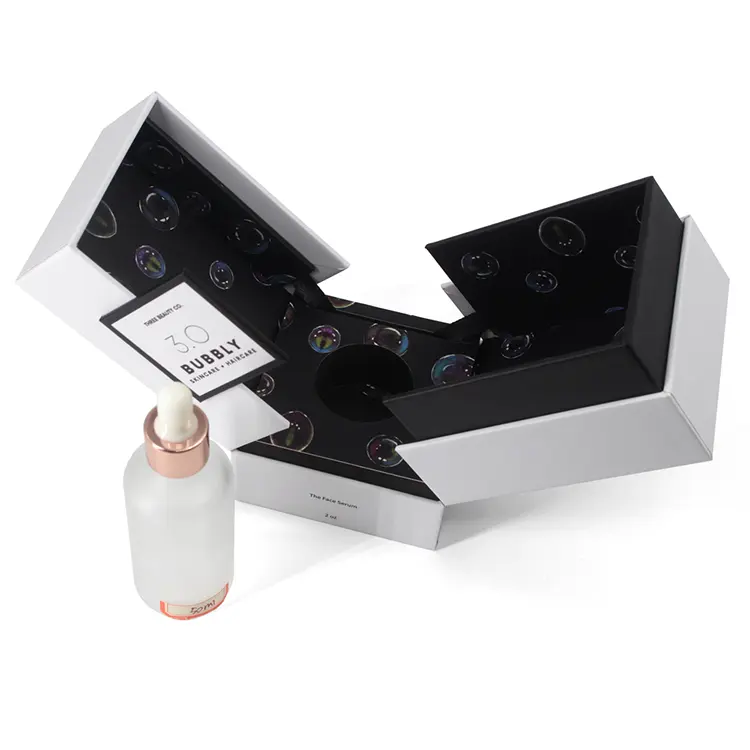 White Packaging Box Double Door Perfume Gift Box With Logo 5