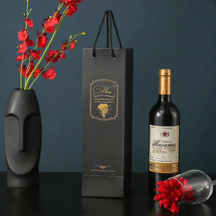 Wine Gift Bags For Single Double Bottles 10