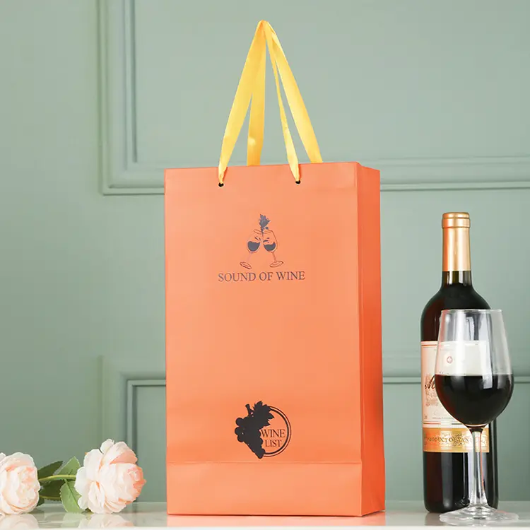 Wine Gift Bags For Single Double Bottles 3