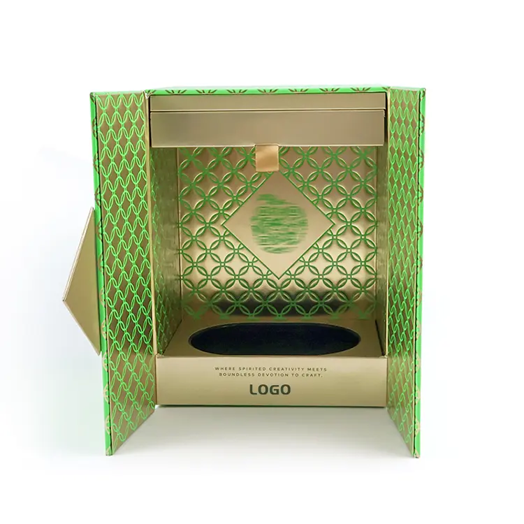 Double Door Whiskey Display Box 4