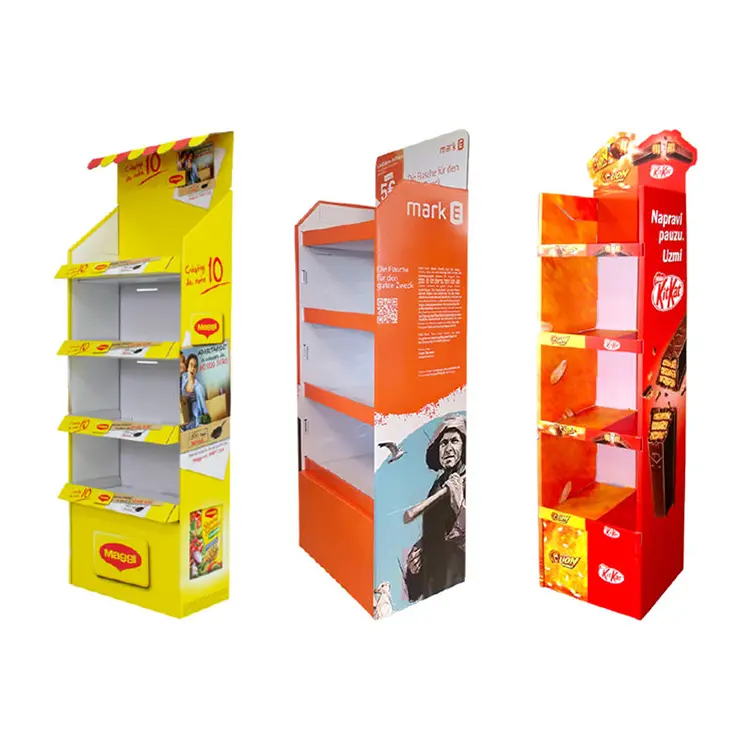Cardboard Floor Display Shelf 1