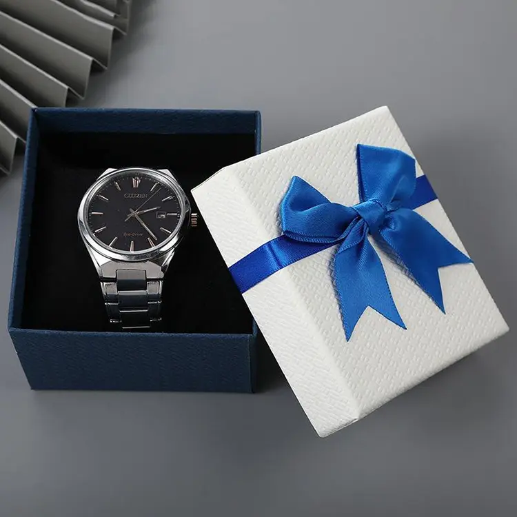 Gift Box With Bow For Watch Jewelry 1