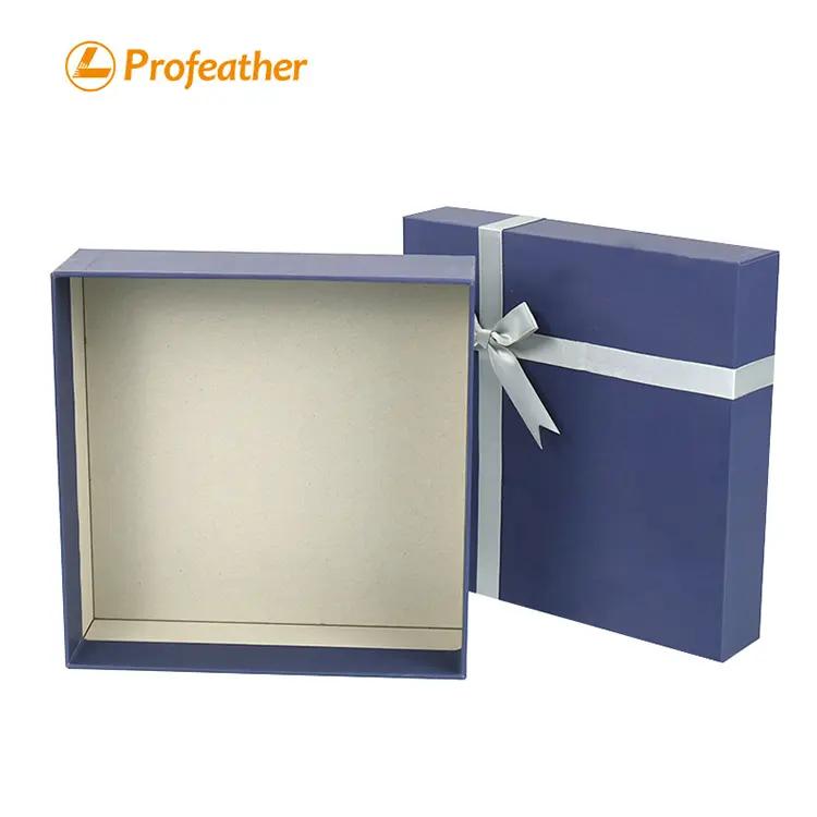 Minimalist Blue Gift Box With Lid 7