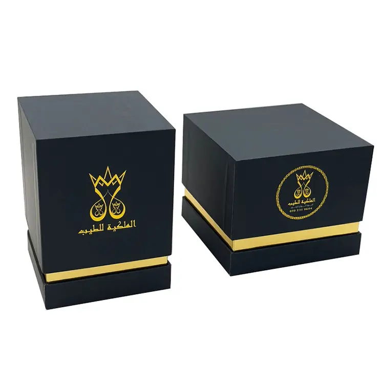 Black Gold Foil Perfume Box 1