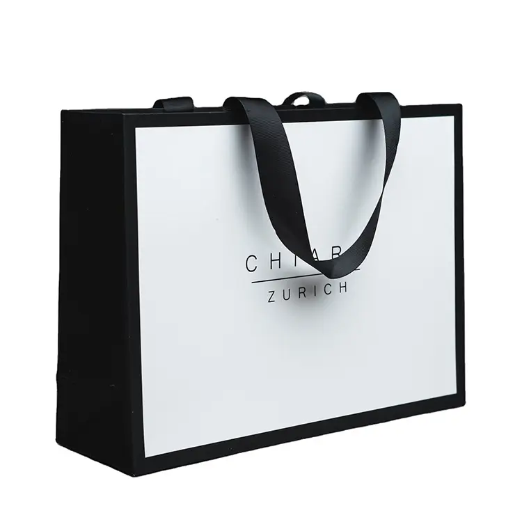 Black Ribbon Handle Bags 1