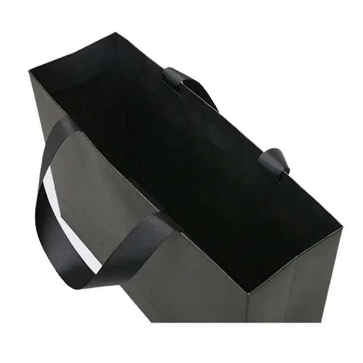 Black Ribbon Handle Bags 3