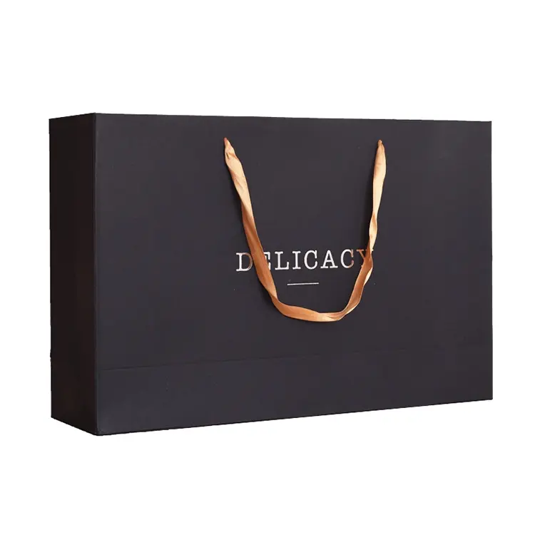Black Ribbon Handle Bags 6