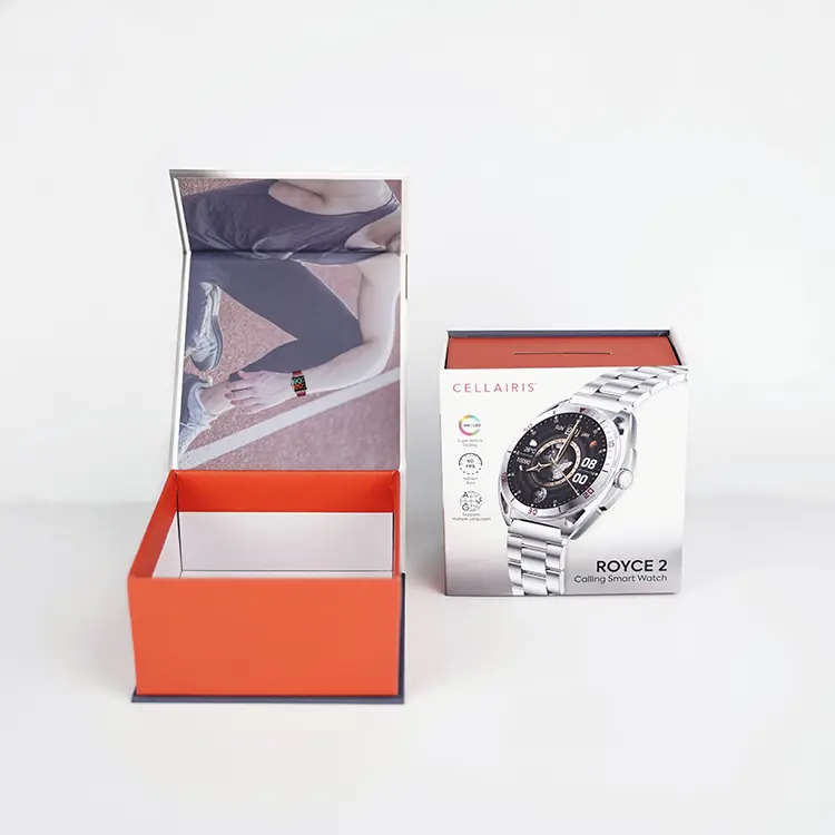Magnetic Flip Top Watch Box 1