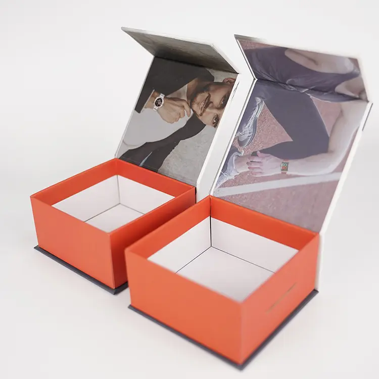 Magnetic Flip Top Watch Box 4