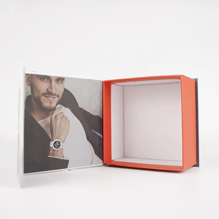 Magnetic Flip Top Watch Box 6