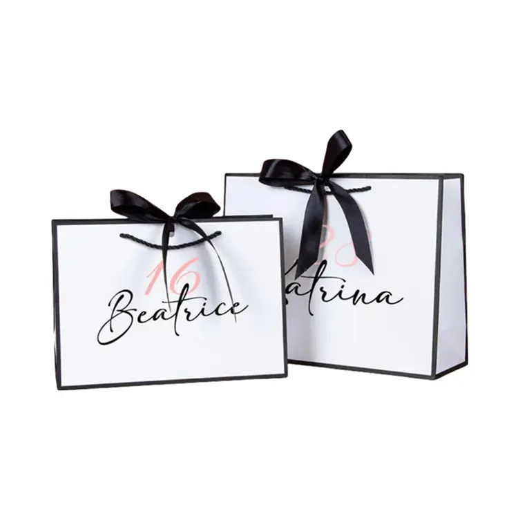 Ribbon Gift Paper Bags 5