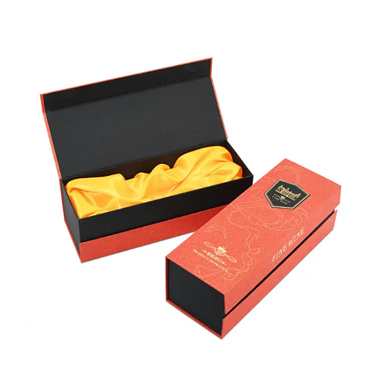 Magnetic Flip top Wine Box 5