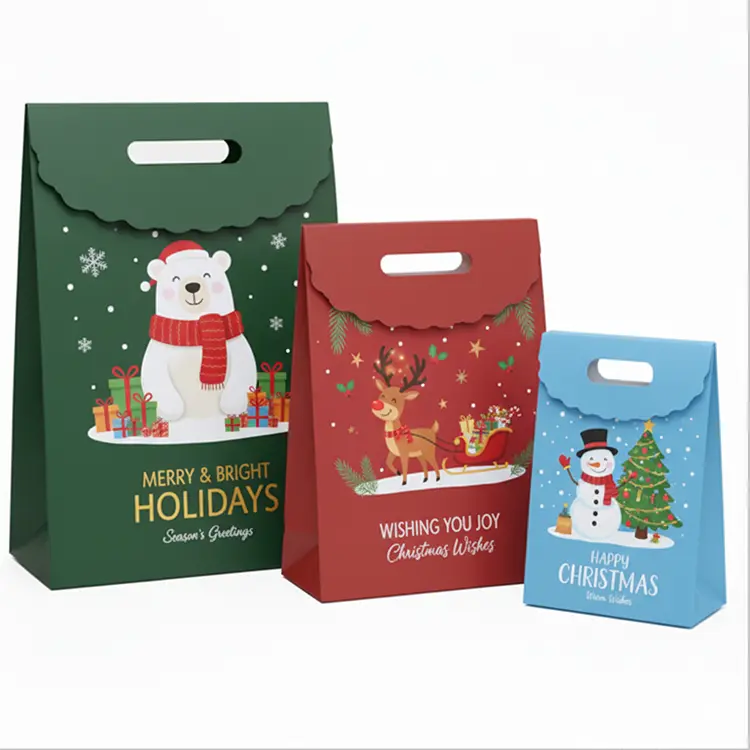 Snowman Kraft Gift Bags 6
